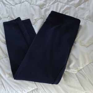 LuLaRoe Luxe Jacquard Navy Leggings 12-14